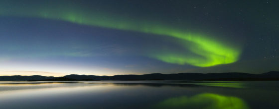 Aurora borealis in Northern Sweden