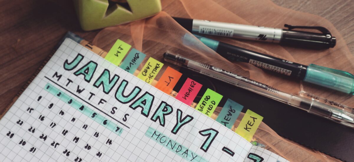 New Year goal setting planner